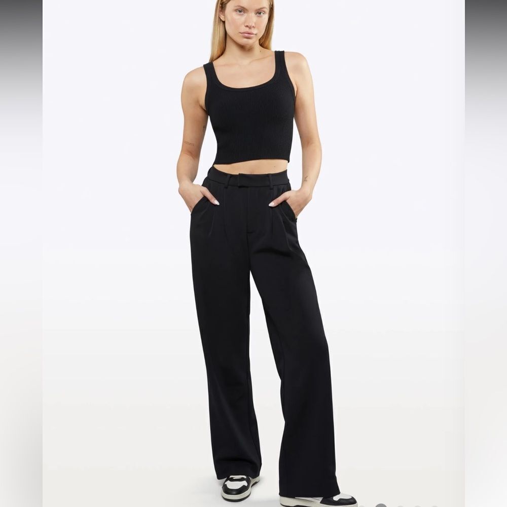 NWOT Cuts Clothing black essential pant pants high rise waist 2